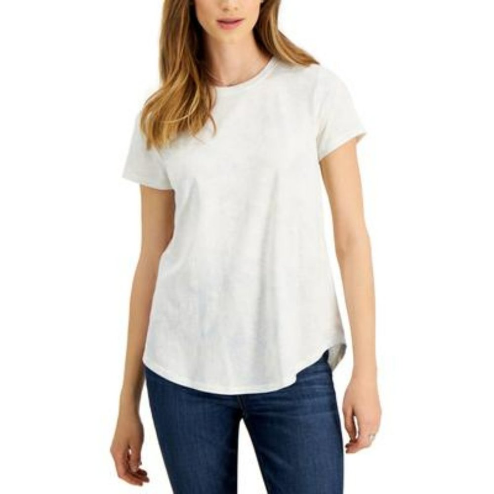 Style & Co Women's Tie-Dyed Burnout T-Shirt